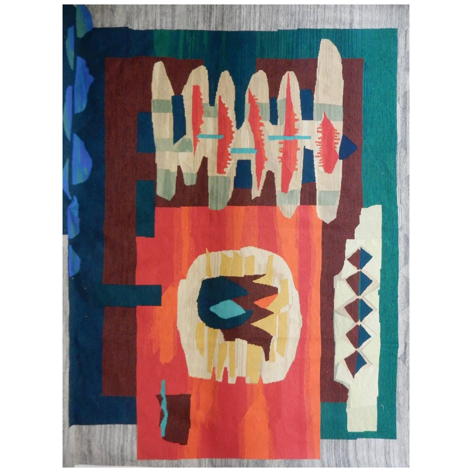 Max Truninger Monumental Tapestry Handmade