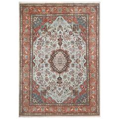 Fine Animal Motif Vintage Tabriz Persian Rug 4