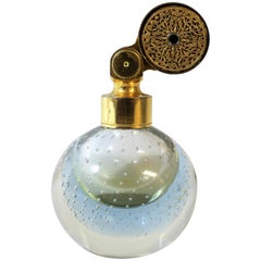 Atomiseur de parfum français Marcel Franck avec bouteille à bulles contrôlées en verre d'art
