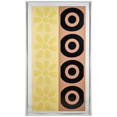 Peter Gee Pop Art Daisy and Target Abstract Silkscreen Panel