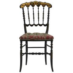 Antique French Napoleon III Chair Chinoiserie Chiavari