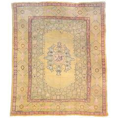 Antique Turkish Ushak Rug, circa 1880s 5