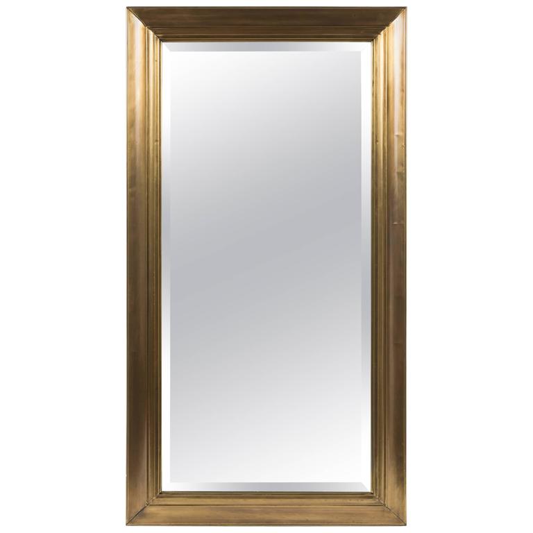 Contemporary Brass Mirror For Sale at 1stdibs
