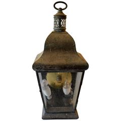 Vintage Zinc Carriage Lantern