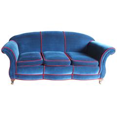 Vintage Velvet Sofa 7