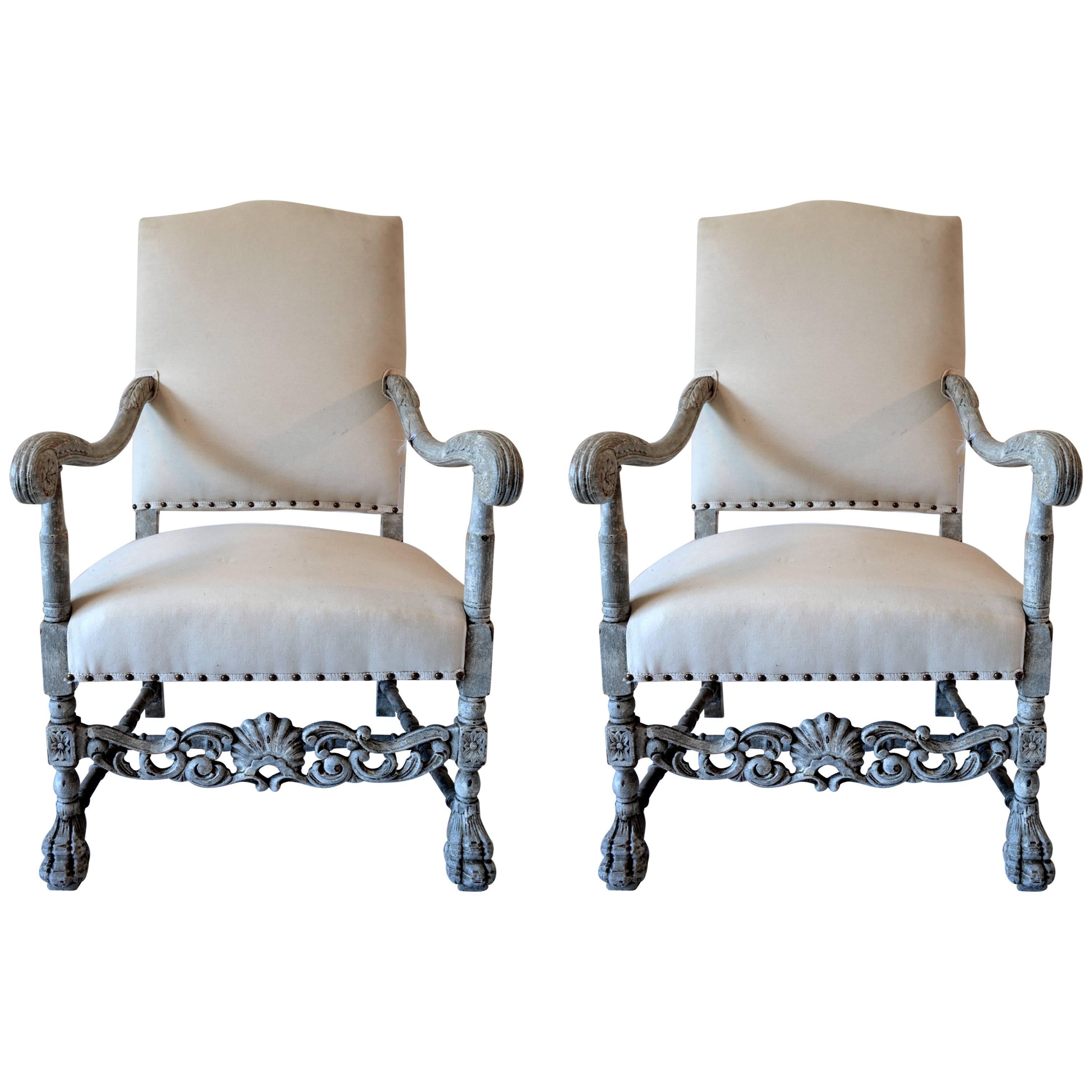 Pair of Chateau Chairs For Sale