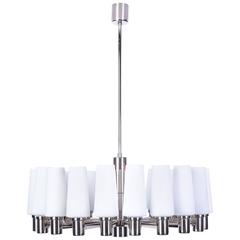 Captivating 1960s Italian Mid-Century Modernist Chandelier by Sciolari 6