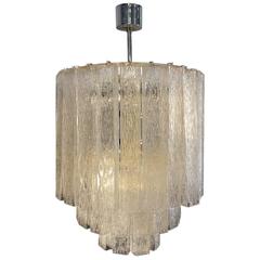 Vintage Italian Mid-Century Murano Ice Chandelier, 1960s 4