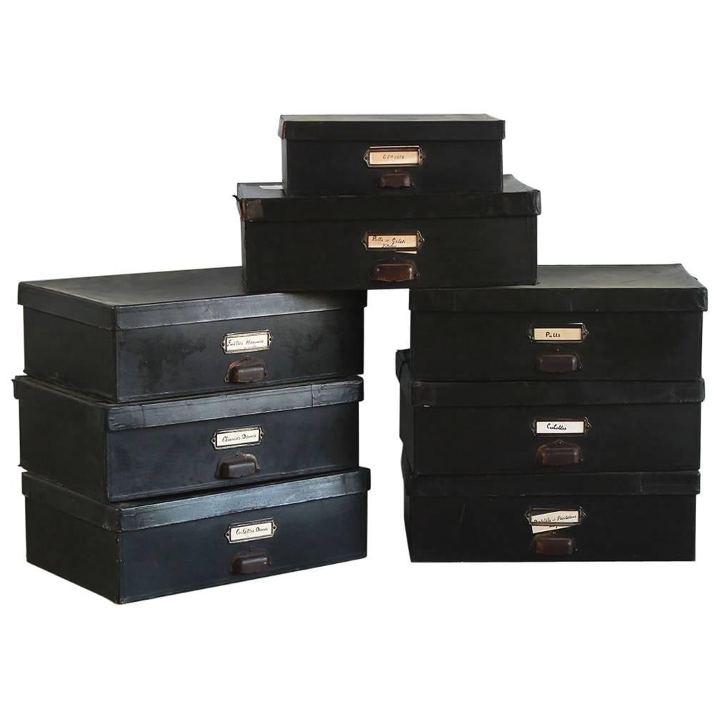Black Boudoir Boxes