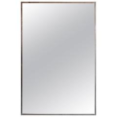 Large Chrome Framed Mirror