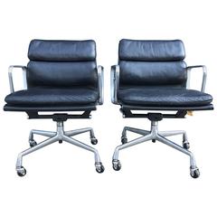 Eames for Herman Miller Mid-Century Soft Pad Chairs