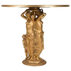 Elegant Gilt Bronze Pedestal