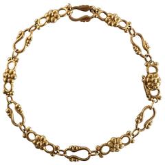 Antique Georg Jensen 18-Karat Gold Bracelet #85