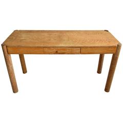 Cerused Oak Console Table, Mid-Century, France Cerused Oak Console Table, Mid-Century, France