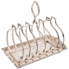 Antique 20th Century Edwardian Silver Plated Toast Rack