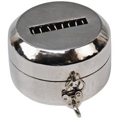 Money Box Piggy Bank Silver 830 Art Deco Jacob Grimminger Germany made 1930 3