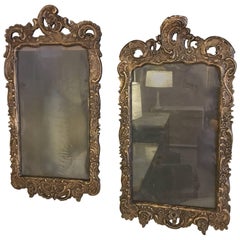 Pair Of 19th Century Italian Carved Mirror Frames