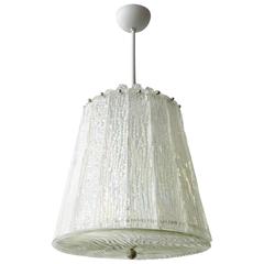 Vintage Murano Glass Chandelier by Barovier 12