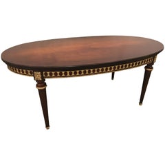 Louis XVI Style Bronze-Mounted Dining Room Table, in the Manner of Jansen