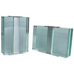 Pair of 1950s Fontana Arte Art Glass Vases 7