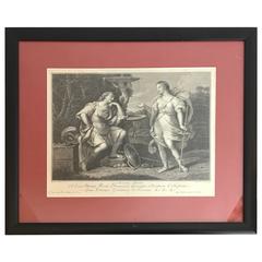 18th Century Engraving of Tancredi, E Clorinda 3