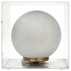 Mid-Century Table Lamp in Glass with Acrylic Outer Casing 6