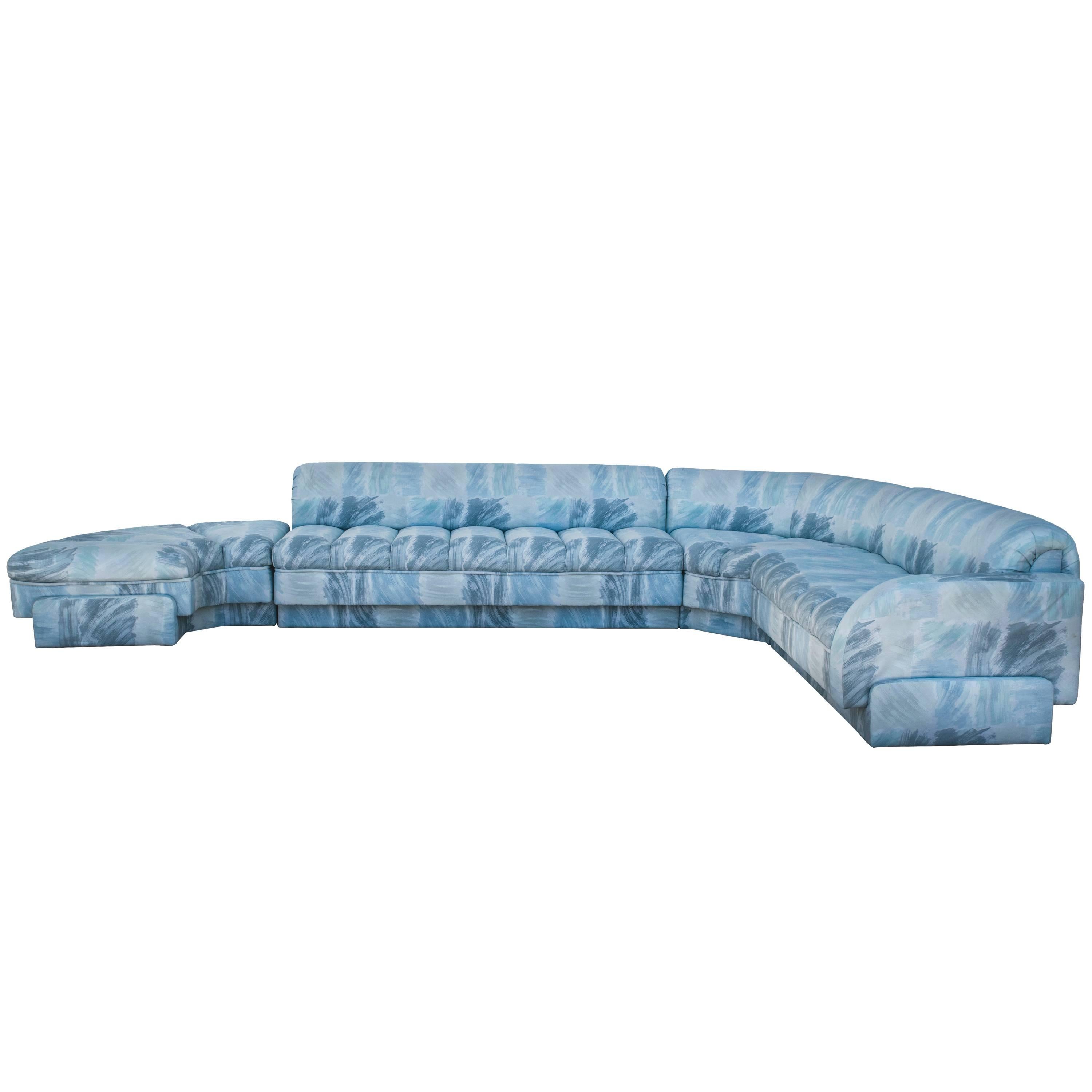 Custom Vladimir Kagan Sectional Sofa for Directional For Sale
