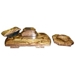 Calamaio in marmo Art Deco francese