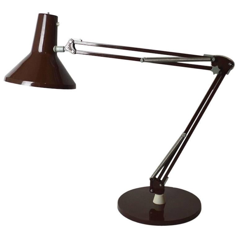 Chocolate Brown Danish Anglepoise Lamp