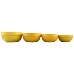 Four Bowls, Susanne Yellow Confetti Royal Copenhagen / Aluminia