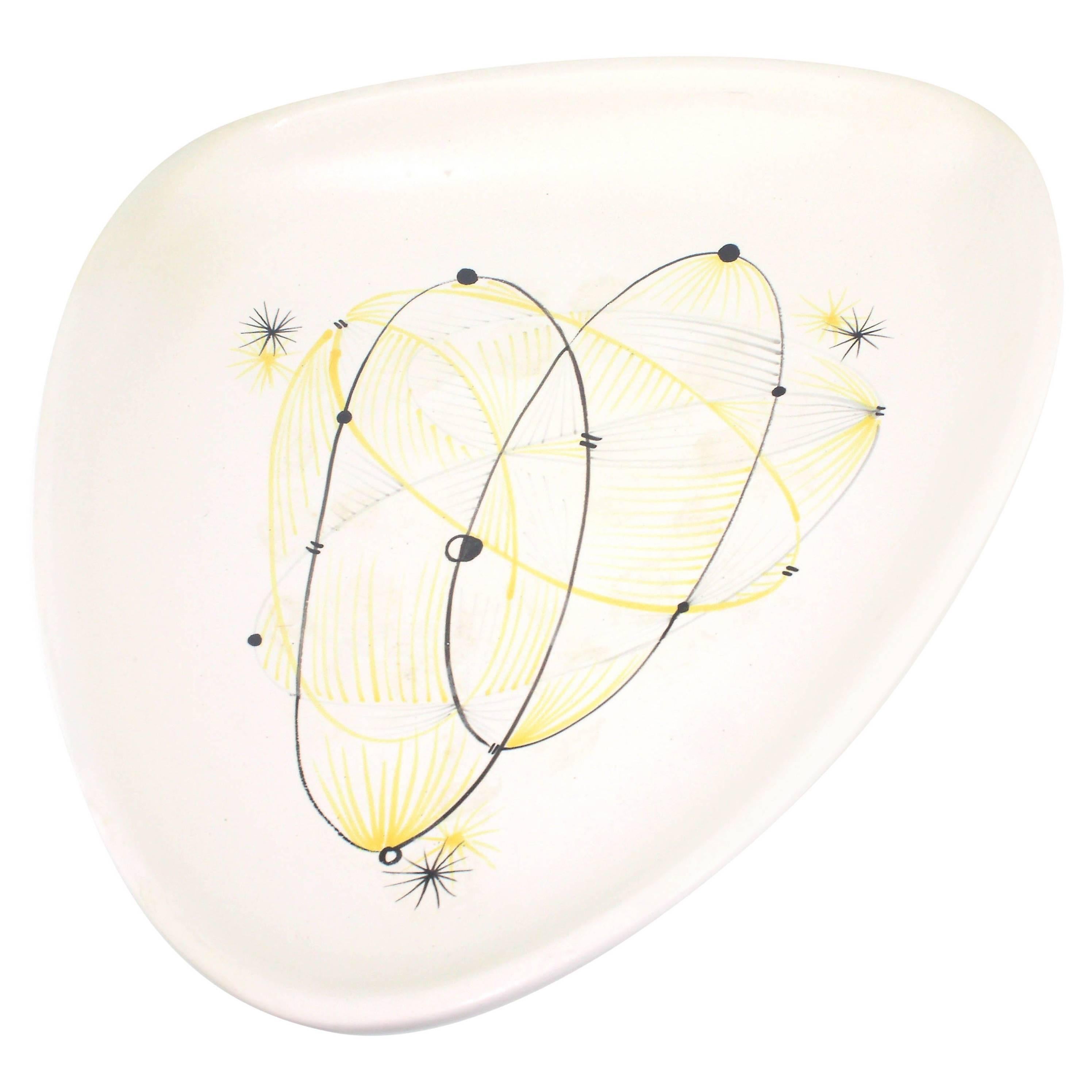 Ceramic Platter by André Baud Vallauris For Sale