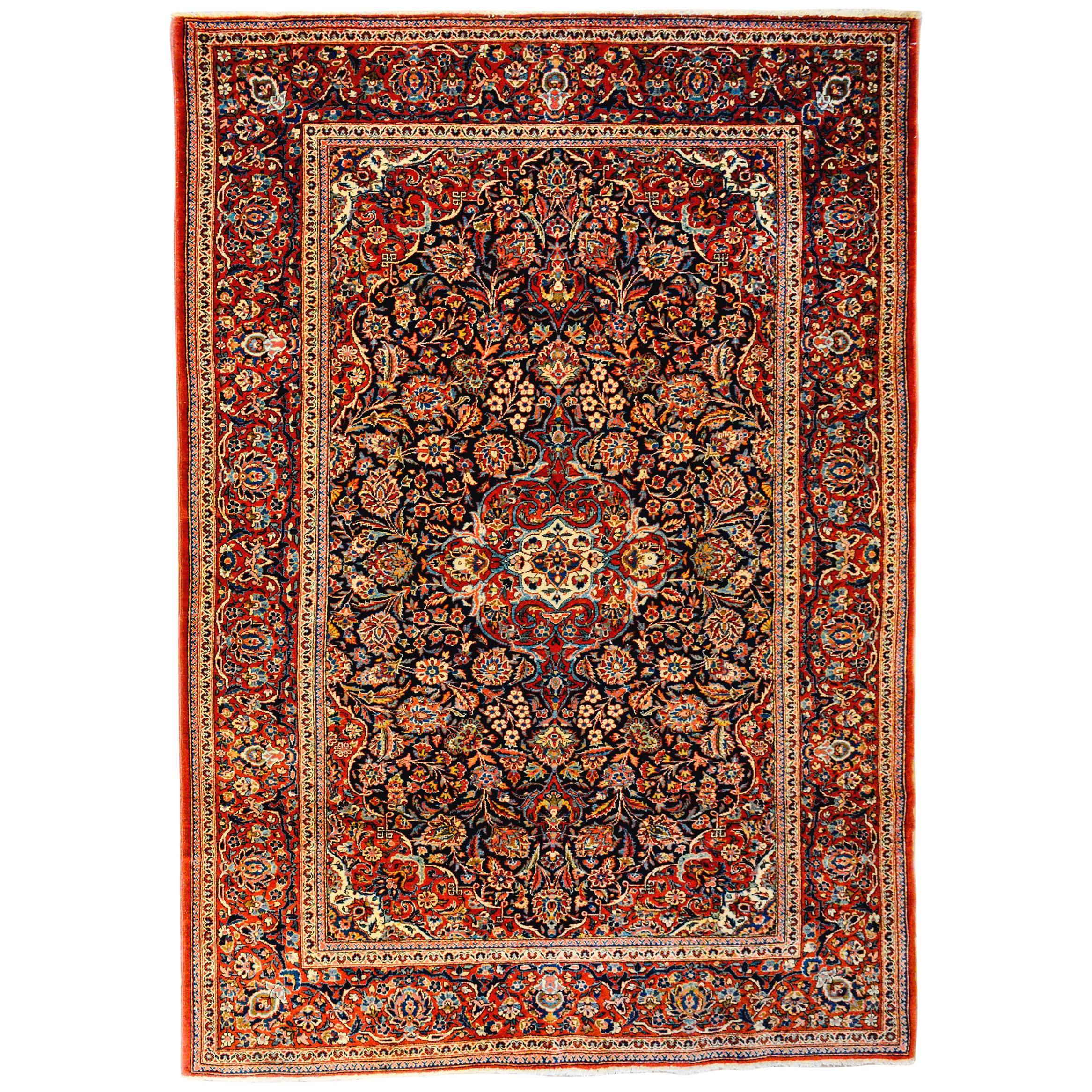 Unbelievable Early 20th Century Kashan Rug