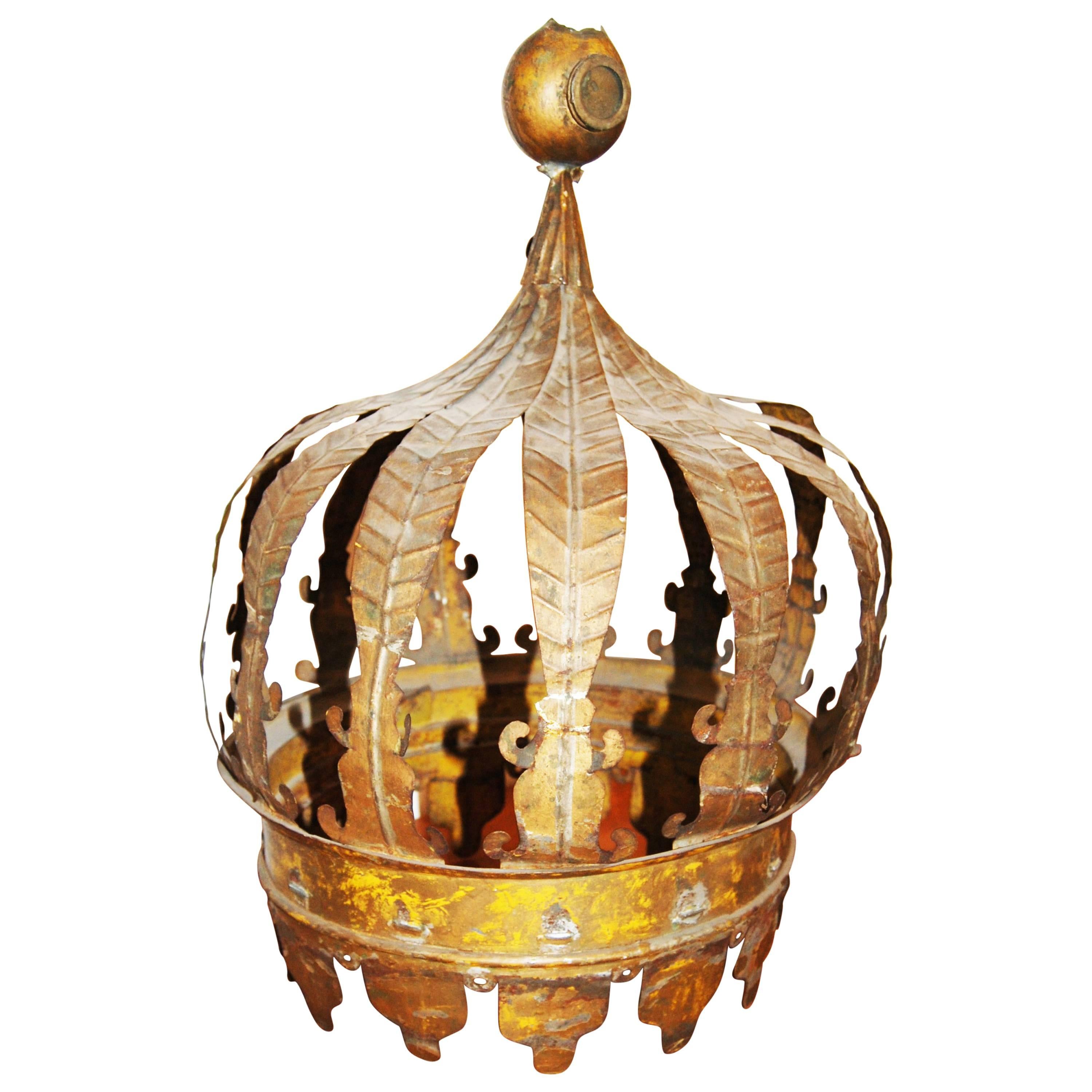 19th Century Tole Corona For Sale