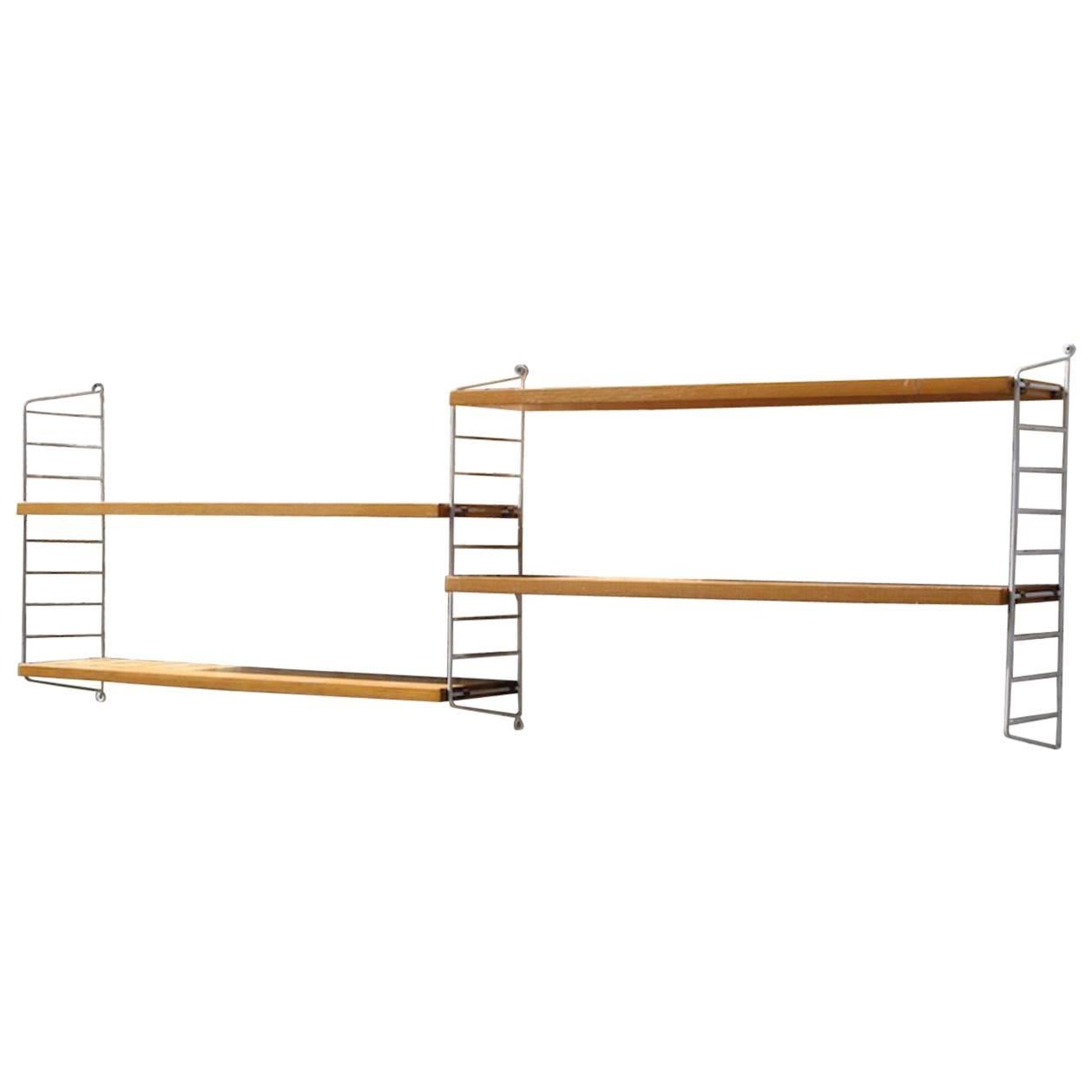 Minimalistic Shelving System by Nils “Nisse” Strinning for String, Sweden, 1949 For Sale
