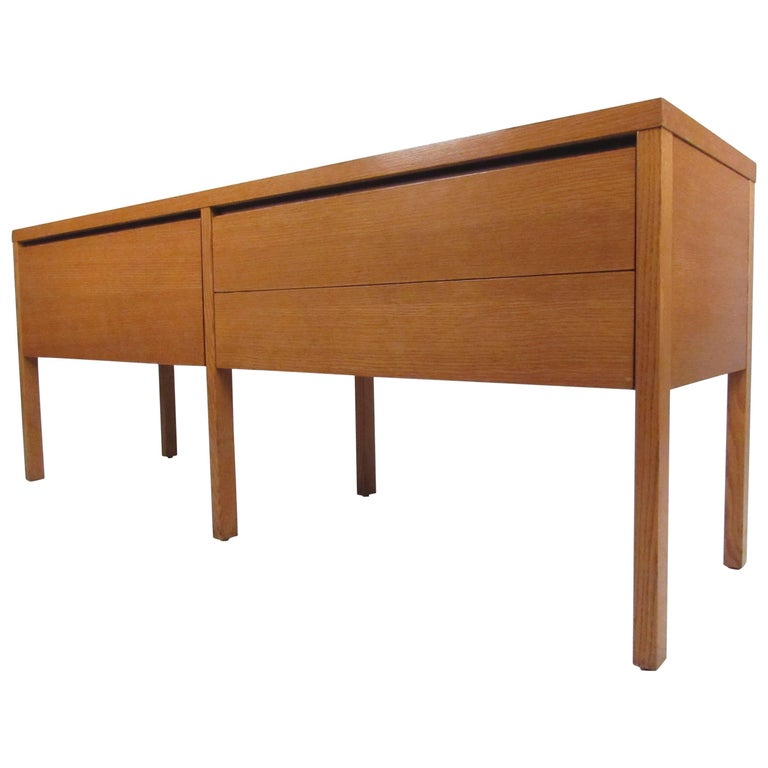 Oak Office Credenza by Directional For Sale at 1stDibs oak credenza