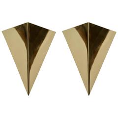 Simple Cones Brass Wall Sconces