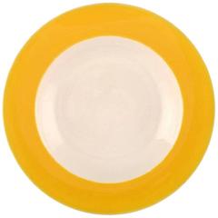 Eight Deep, Soup Plates, Susanne Yellow Confetti Royal Copenhagen and Aluminia