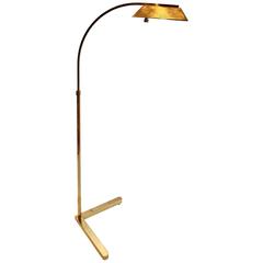 Polished Brass Multi-Directional Floor Lamp by Casella Lighting Rare