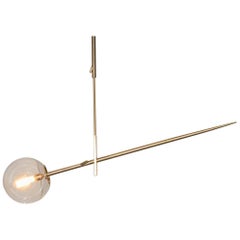 Hasta Brass Hanging Lamp, Jan Garncarek