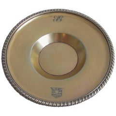 Very Fine and Unusual George III Silver Gilt Dish Made by John Emes
