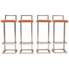 Set of Four Belgochrom Stools
