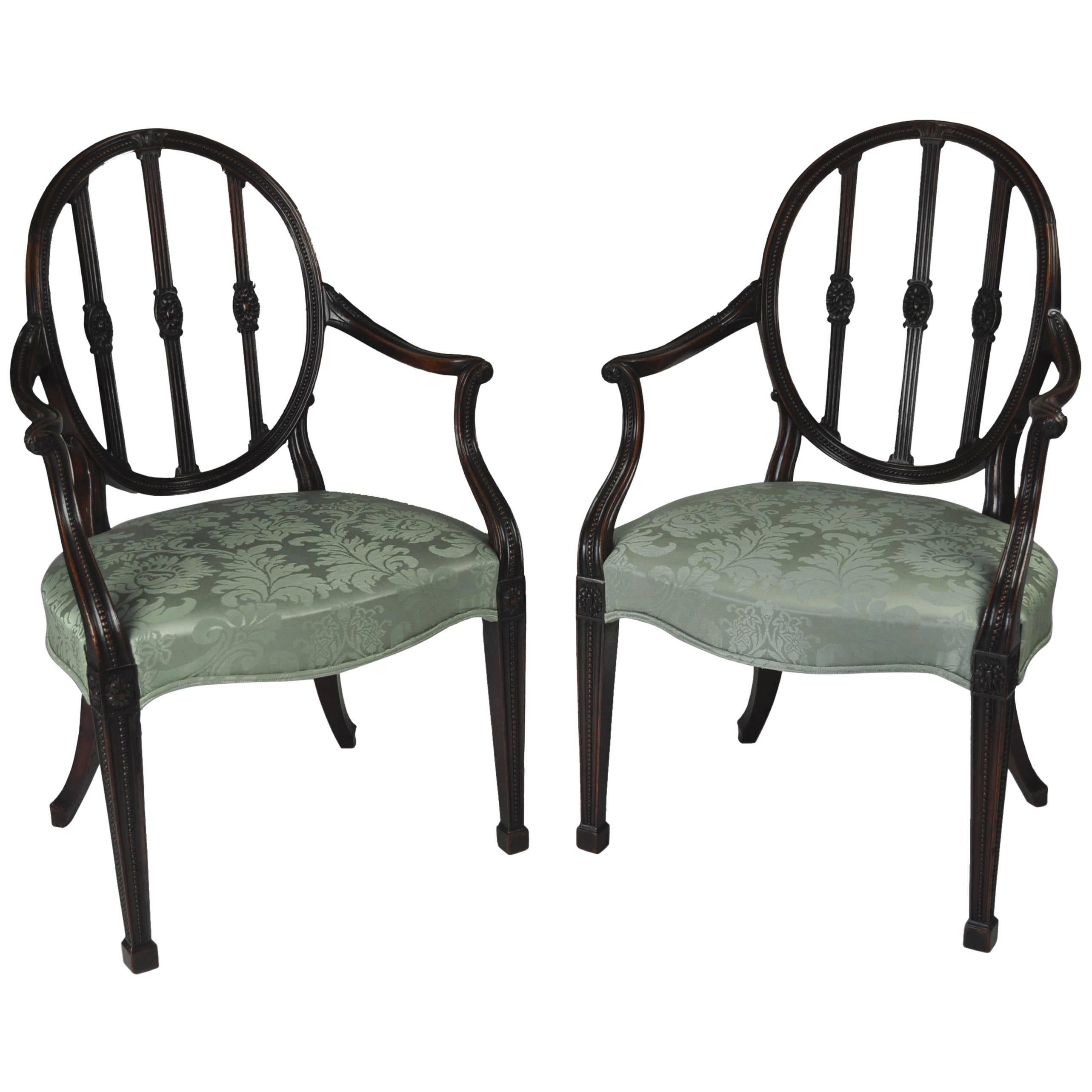 Pait of Adam Armchairs For Sale