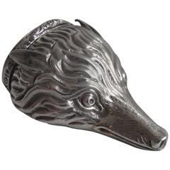 Fox Head Snuff Box Made in 1826 by the Rare Silversmiths, Tye & Kilner 4