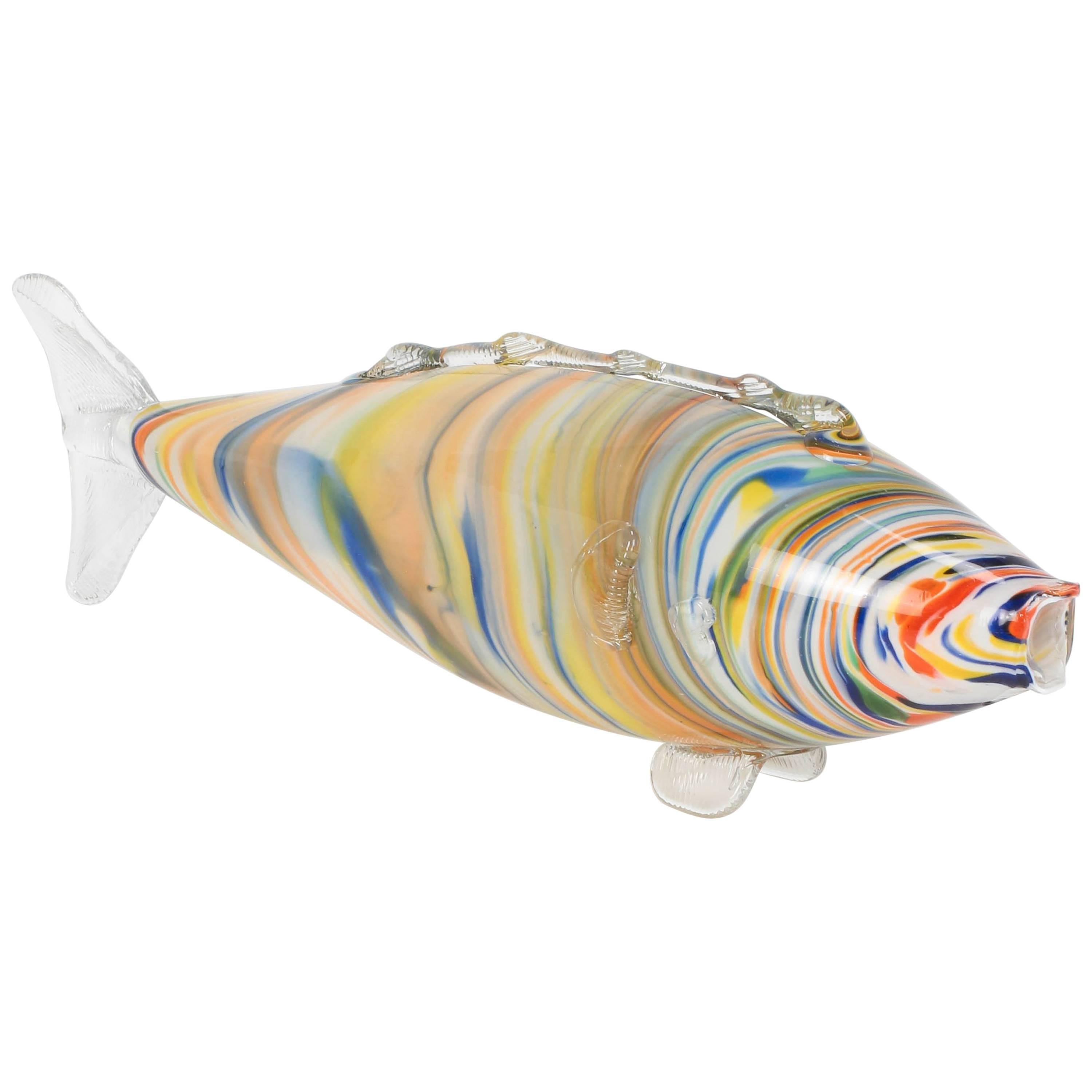 Handblown Glass Murano Fish, 1950s