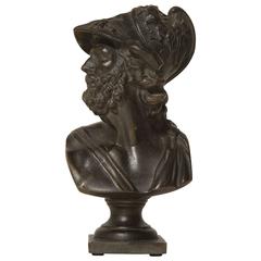 Late 19th Century Italian Bronzed Portrait Bust 11