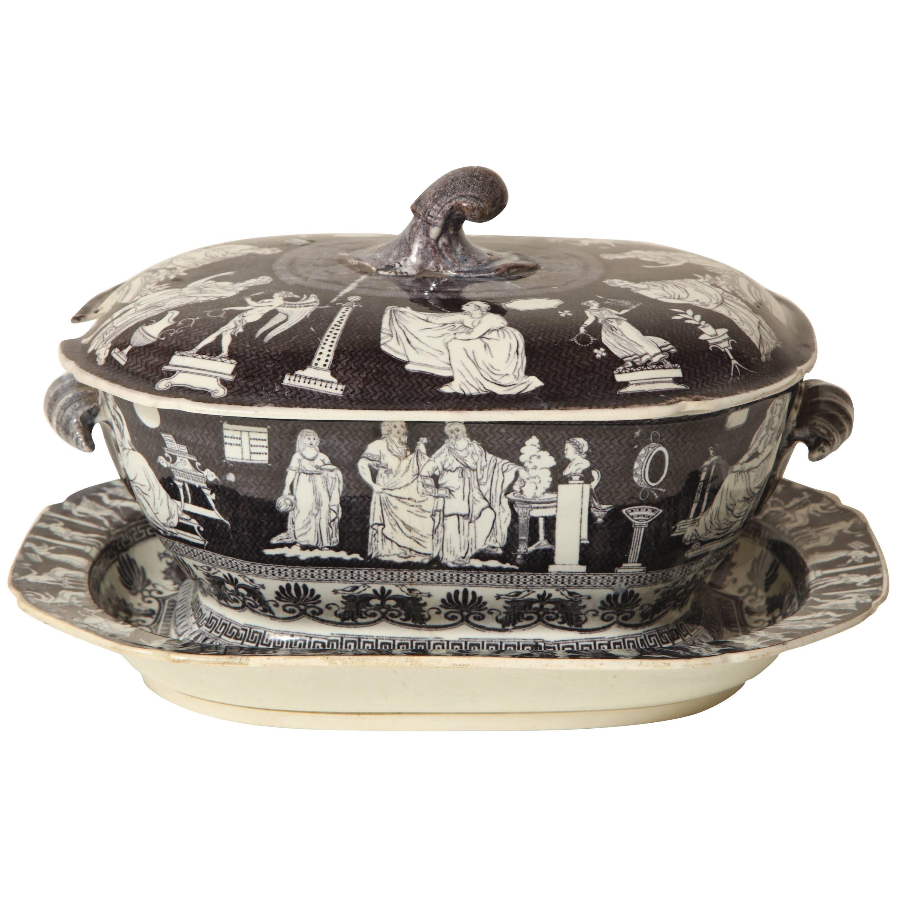 Early 19th Century English, Soup Tureen with Underliner, circa 1820 