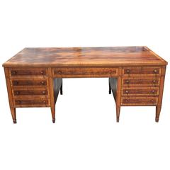 Large Early 1900s L.Kreiss Partner Desk with Nine Drawers