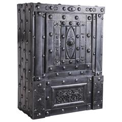 19th Century Italian Hobnail Antique Safe