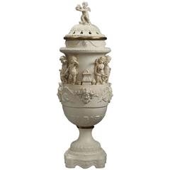 19th Century Sèvres Style  Urn with Cover