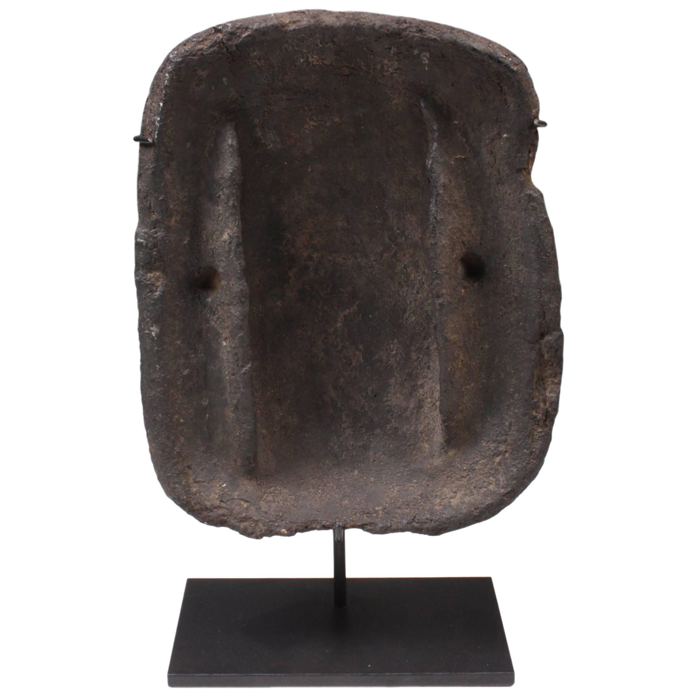 Ancient Inuit Eskimo Stone "Qulliq" Whale Oil Stove Cooker